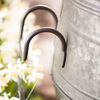 Galvanized Metal Barrel Planter