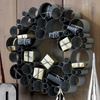 Galvanized Metal Bubble Wreath