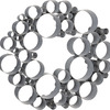 Galvanized Metal Bubble Wreath