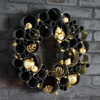 Galvanized Metal Bubble Wreath