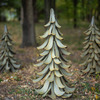 Galvanized Steel Christmas Tree Sculpture