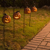 Ghost and Pumpkin Halloween Pathway Lanterns