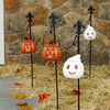 Ghost and Pumpkin Halloween Pathway Lanterns