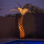 Giant 10-Ft Corten Steel Palm Tree Sculpture