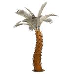 Giant 10-Ft Corten Steel Palm Tree Sculpture