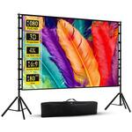 Giant 180-Inch Outdoor Movie Projector Screen and Stand