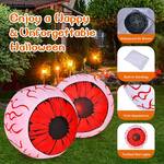 Giant 3-Ft Illuminated Inflatable Eyeballs
