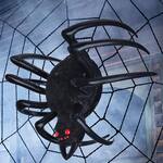 Giant 4-Ft Hanging Inflatable Furry Spider