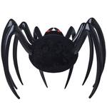 Giant 4-Ft Hanging Inflatable Furry Spider