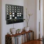 Giant 4-in-a-Row Wall Game / Decorative Dot Pattern Wall Art