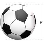 Giant 6-Ft Inflatable Soccer Ball