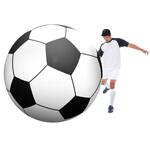 Giant 6-Ft Inflatable Soccer Ball