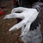 Giant 6.5-Ft Animatronic Snarling Snowman Statue