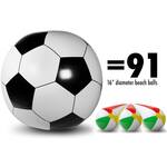 Giant 6ft Inflatable Soccer Ball
