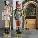 Giant 9-Ft Illuminated Nutcracker Statues