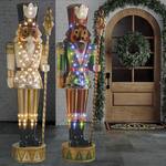 Giant 9-Ft Illuminated Nutcracker Statues