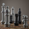 Giant Aluminum Chess Set