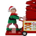 Giant Animated Christmas Light-Hanging Santa Claus Scissor Lift