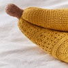 Giant Bunch of Crocheted Bananas Throw Pillow