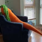 Giant Carrot Body Pillow