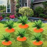Giant Carrot Top Yard Stake Easter Decorations