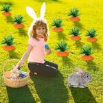Giant Carrot Top Yard Stake Easter Decorations