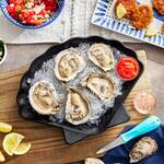 Giant Cast Iron Seashell Pan - Grill and Serve Up All Types of Seafood