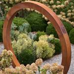 Giant Circular Weathering Steel Moon Gate