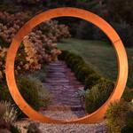 Giant Circular Weathering Steel Moon Gate
