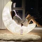 Giant Crescent Moon Floor Lamp / Lounge Chair / Photo Prop