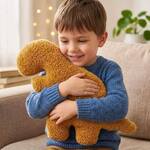 Giant Dinosaur Chicken Nugget Throw Pillows