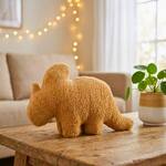 Giant Dinosaur Chicken Nugget Throw Pillows