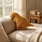 Giant Dinosaur Chicken Nugget Throw Pillows