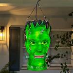 Giant Frankenstein's Monster Head Hanging Lantern