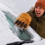 Giant Furry Bigfoot Hand Ice Scraper / Hand Warmer