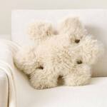 Giant Furry Snowflake Pillow