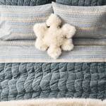 Giant Furry Snowflake Pillow