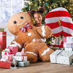 Giant Gingerbread Man Plush Body Pillow