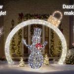 Giant Glimmering Ornament Archway