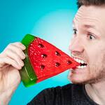 Giant Gummy Watermelon Slice - 1,680 Calories!