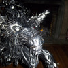Giant Handmade Metal Wolf Sculpture