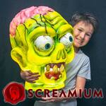 Giant Illuminated Halloween Heads - Skull, Zombie, Monster, Pumpkin