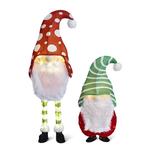 Giant Illuminated Holiday Yard Gnomes
