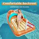 Giant Inflatable Boat Pool Float with Built-In Cooler