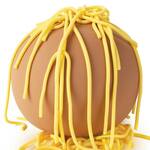 Giant Meatball Stress Ball With Stretchy Spaghetti Noodles