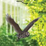 Giant Metal Flying Owl Mobile - Kinetic Sculpture with a 3-Ft Wingspan