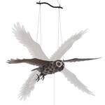 Giant Metal Flying Owl Mobile - Kinetic Sculpture with a 3-Ft Wingspan