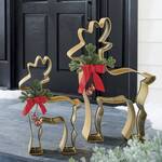 Giant Metal Reindeer Cookie Cutter Sculptures