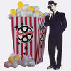 5' Giant Movie Popcorn Box with Popcorn Balloons