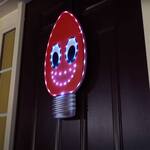 Giant Outdoor Illuminated Singing and Talking Vintage C9 Light Bulb
